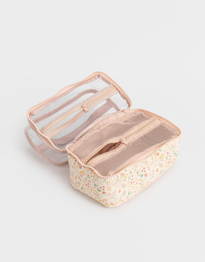 Porta Cosméticos Flores Necessaires - Estampado Flores