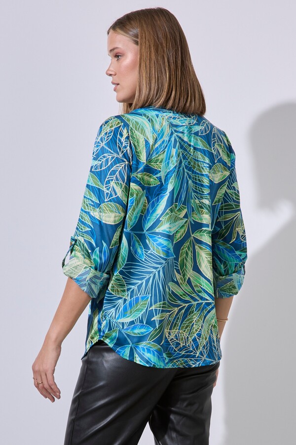 Blusa Printed AZUL/MULTI