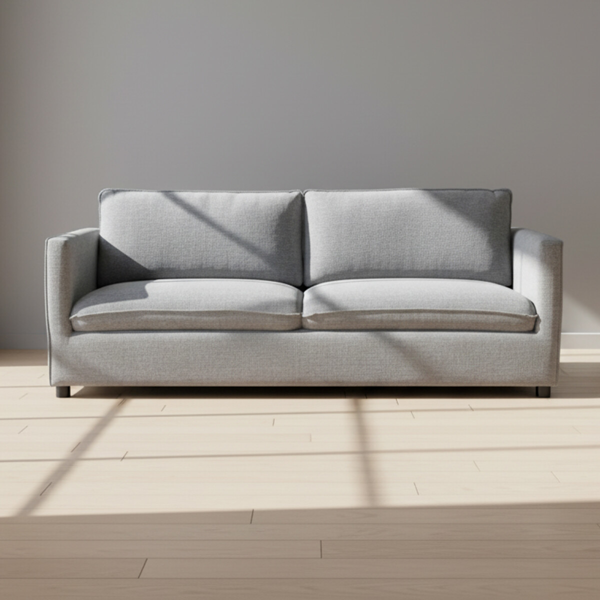 SOFÁ - 3 CUERPOS TELA GRIS AMSTERDAM 