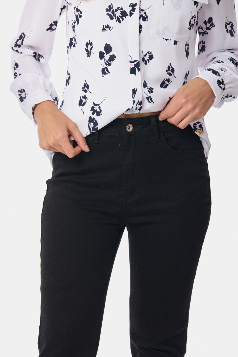 PANTALÓN DE JEAN SKINNY - Negro 