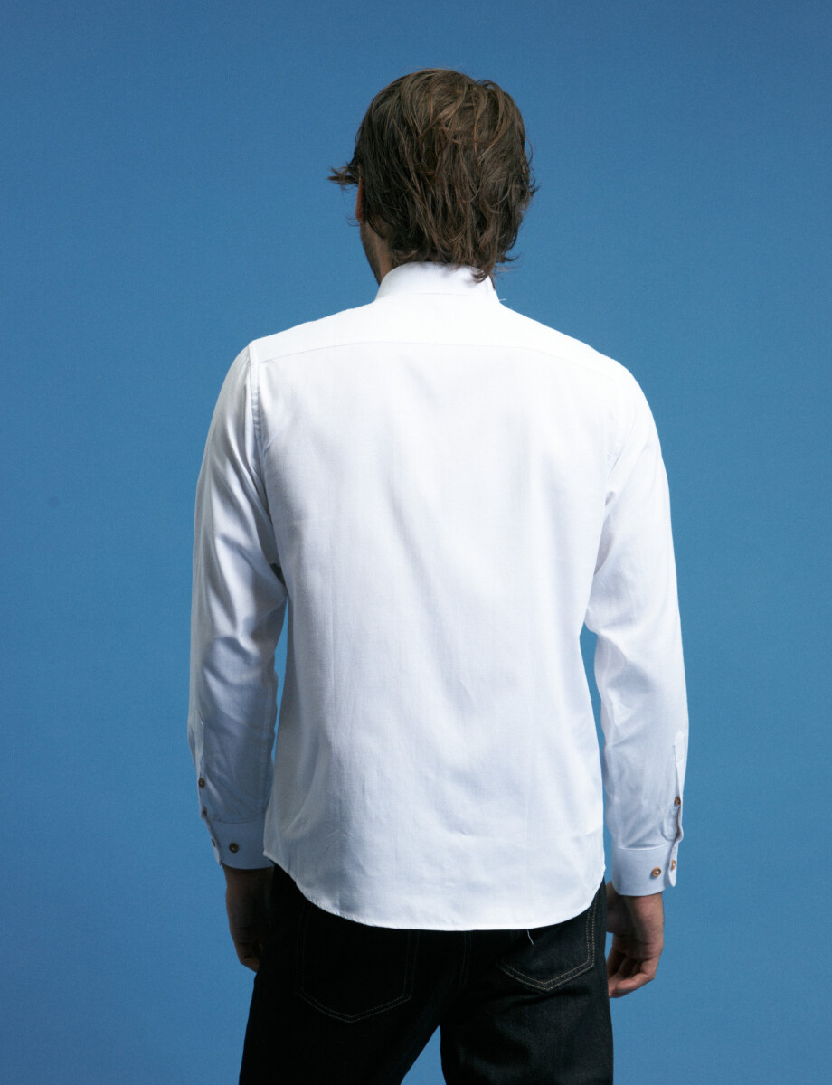012487 CAMISA HARRINGTON LABEL Blanco