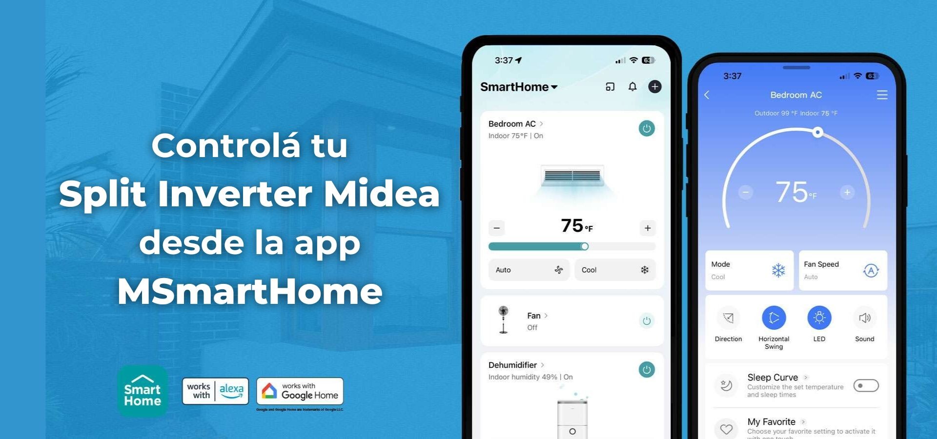 Controlá tu casa con SmartHome Midea desde tu celular!