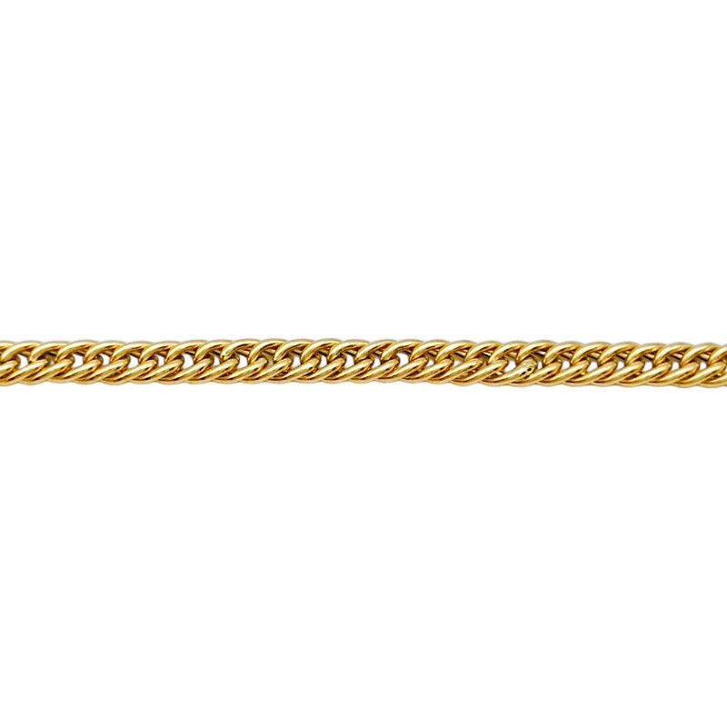 Pulsera Cubana-Oro bajo-Sin Piedra-PU80024 sinpiedra