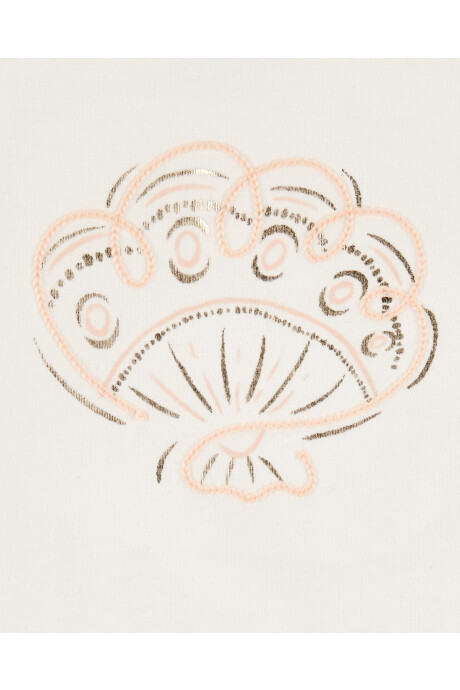 Musculosa de algodón, estampa caracola Sin color