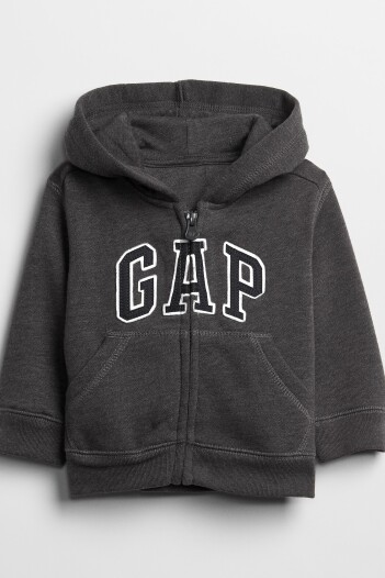 Canguro Con Cierre Logo Gap Toddler Niño Charcoal Grey B65