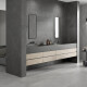 CERAMICA PARA PARED RUSTICO GRIS CON DISEÑO RELIEVE RECTIFICADO MATE ARGENTA 40X120 GAMAS DE GRIS