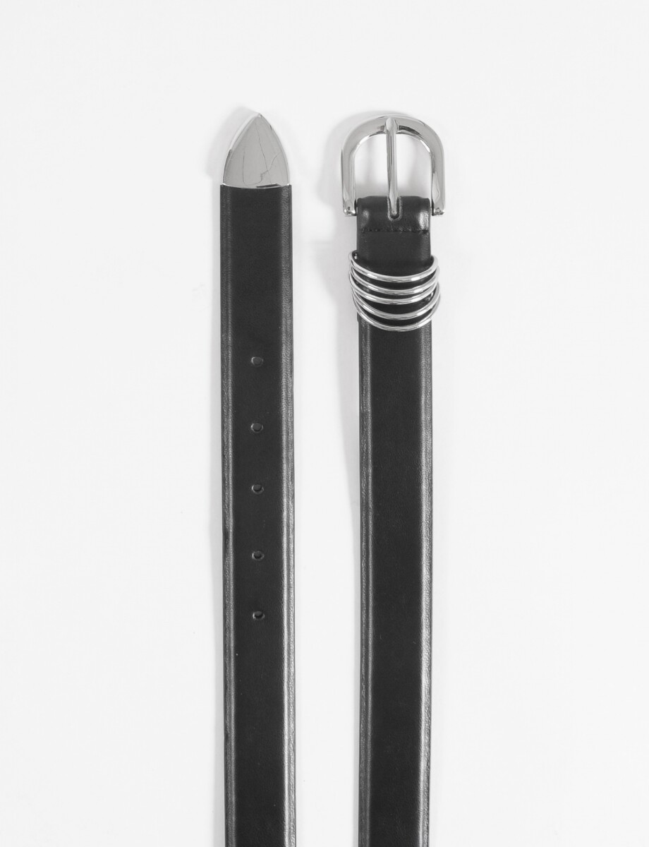 Cinturón multi presilla - negro 