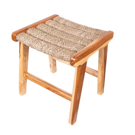 TABURETE SEAGRASS NATURAL/BEIGE MADERA 1