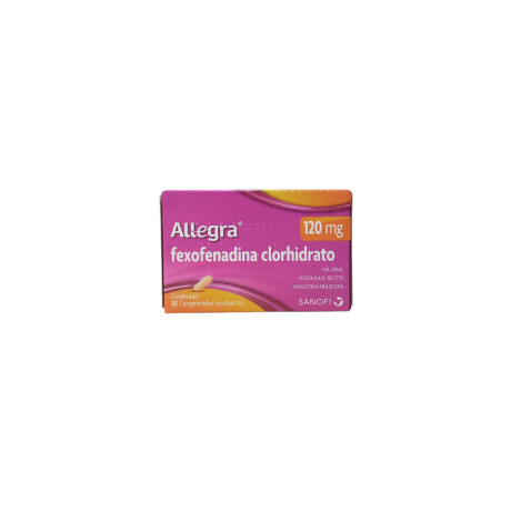 Antihistaminico Allegra 120 mg 30 comprimidos 001