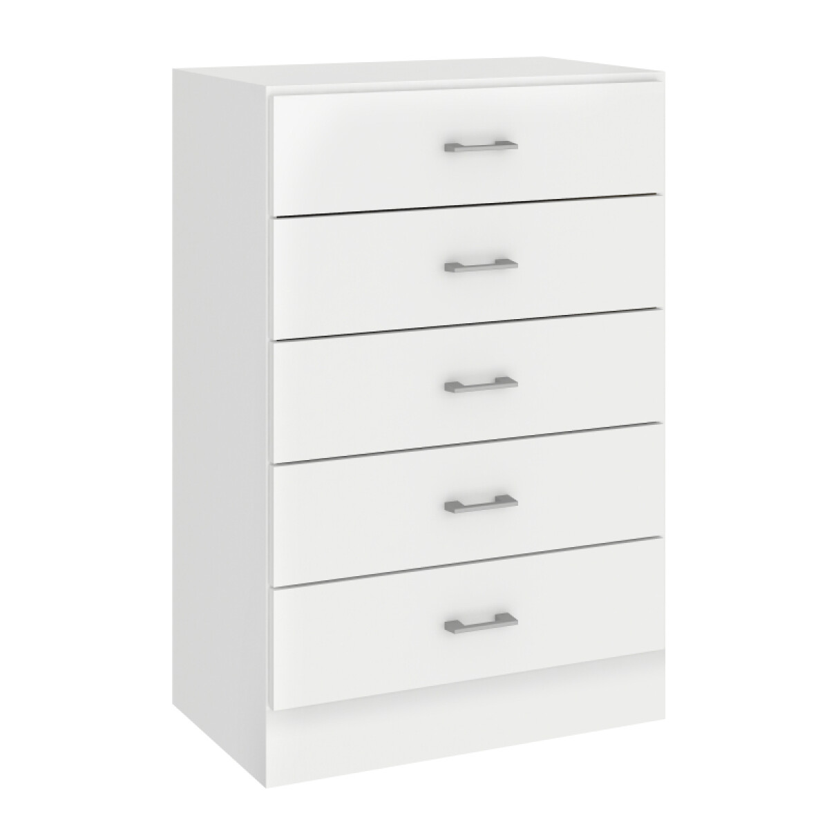 Comoda Cajonera para Dormitorio o Living de 5 Cajones - FE - Blanco 