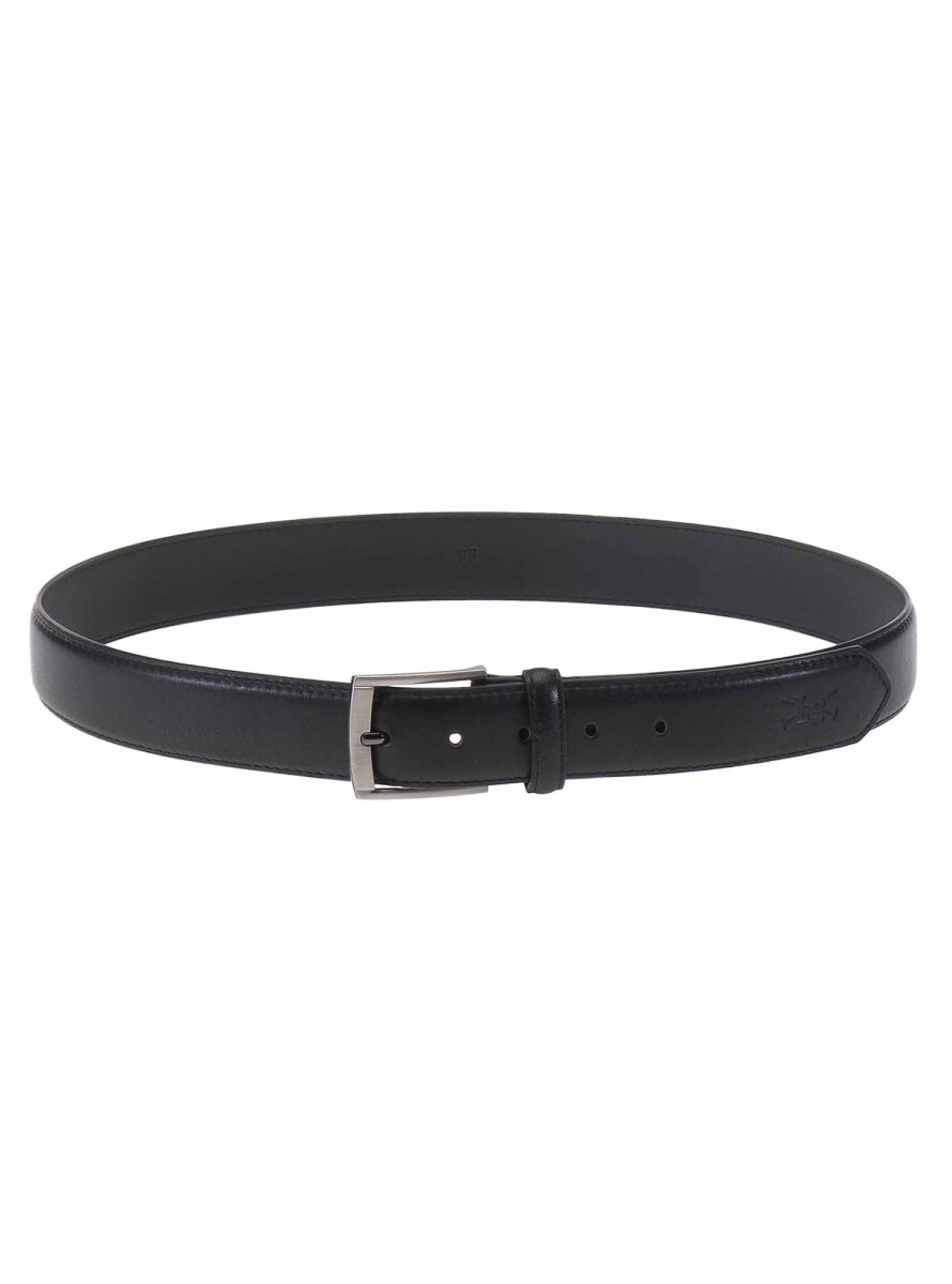 CINTURÓN DE CUERO - Negro 