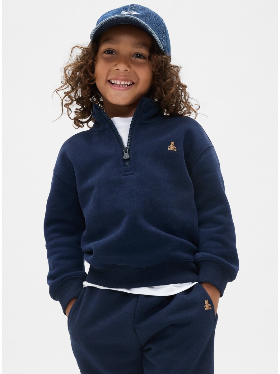Buzo Deportivo Medio Cierre Toddler Niño - Tapestry Navy 