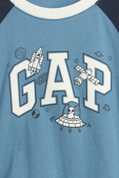 Remera Logo Gap Toddler Niño Cornflower829