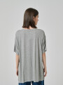 Remera Asdim Gris Melange Oscuro