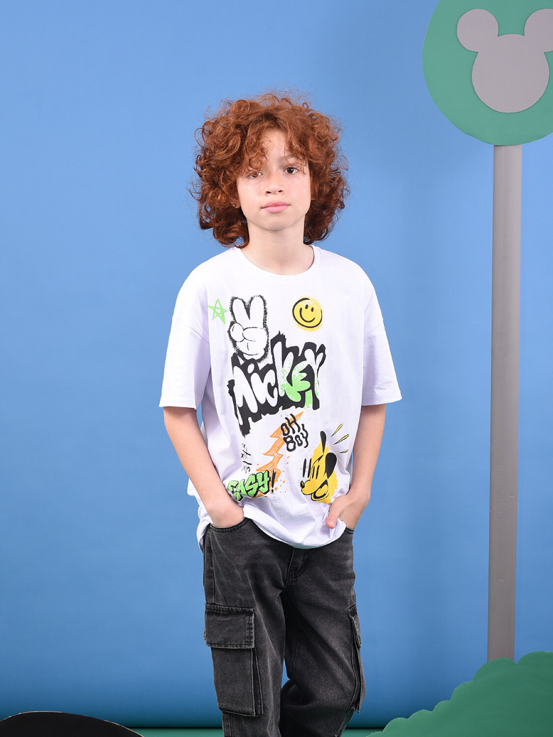 REMERA MICKEY GFRAFFITI BLANCO Guapa