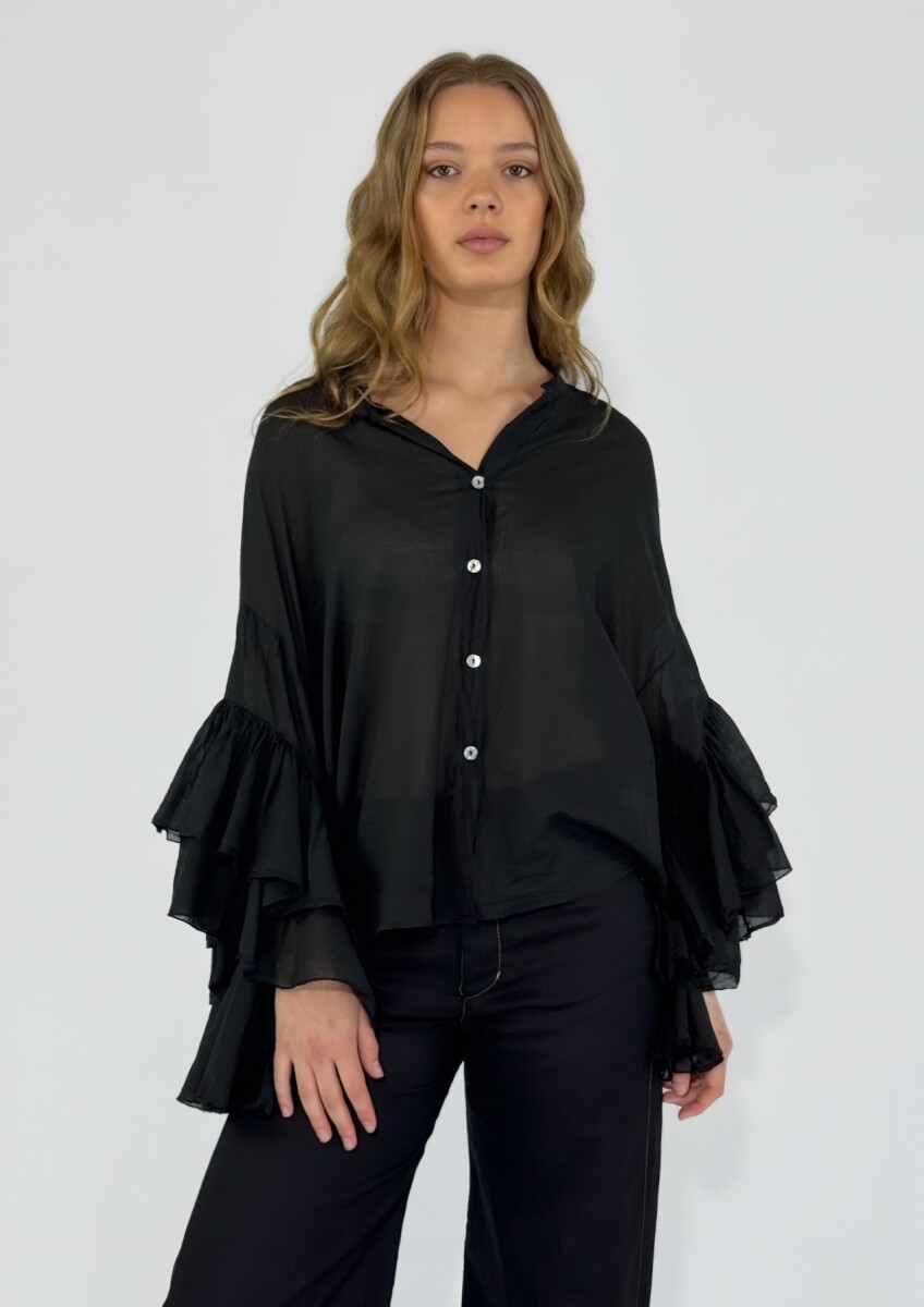 CAMISA AMALFI - NEGRO 