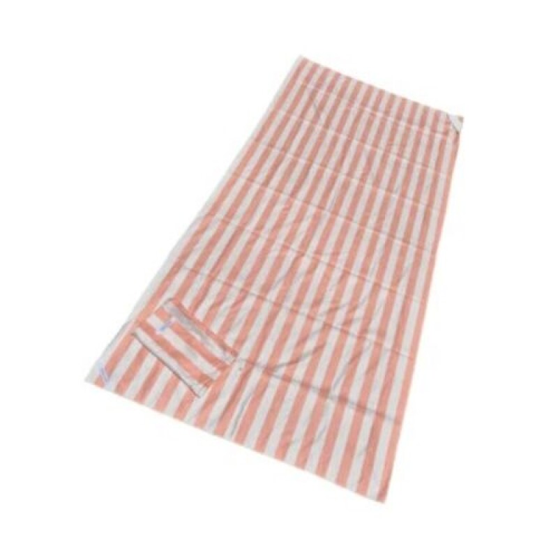 Toalla de microfibra a rayas Rosado