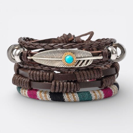 Pulsera Hombre Pack X4 Variedad Modelo 3