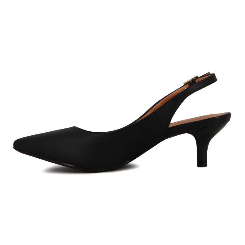 Zapato Formal Mujer Vizzano Taco Bajo Punta Fina Negro