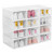 Caja Organizadora Zapatos Zapatera 24 Unidades Caja Apilable Variante Corazón Color Blanco