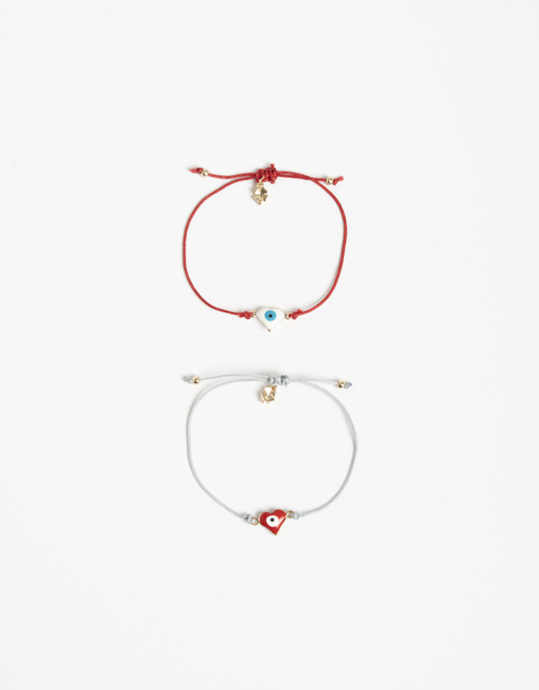 Pulseras Flexibles Sets Cordón Set De Pulseras Para Compartir - Dorado