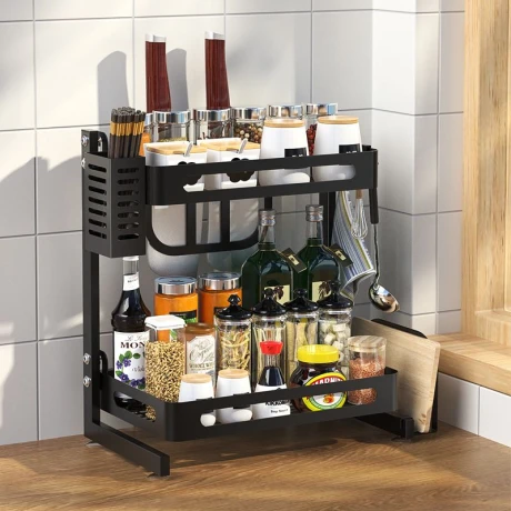 Organizador Multiuso Condimentos y Accesorios de Cocina 2 Niveles Organizador Multiuso Condimentos y Accesorios de Cocina 2 Niveles