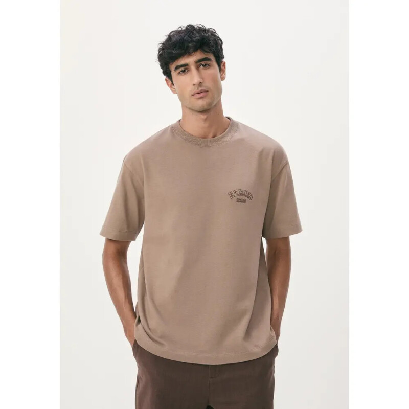 CAMISETA MM MASC MARROM MEDIO