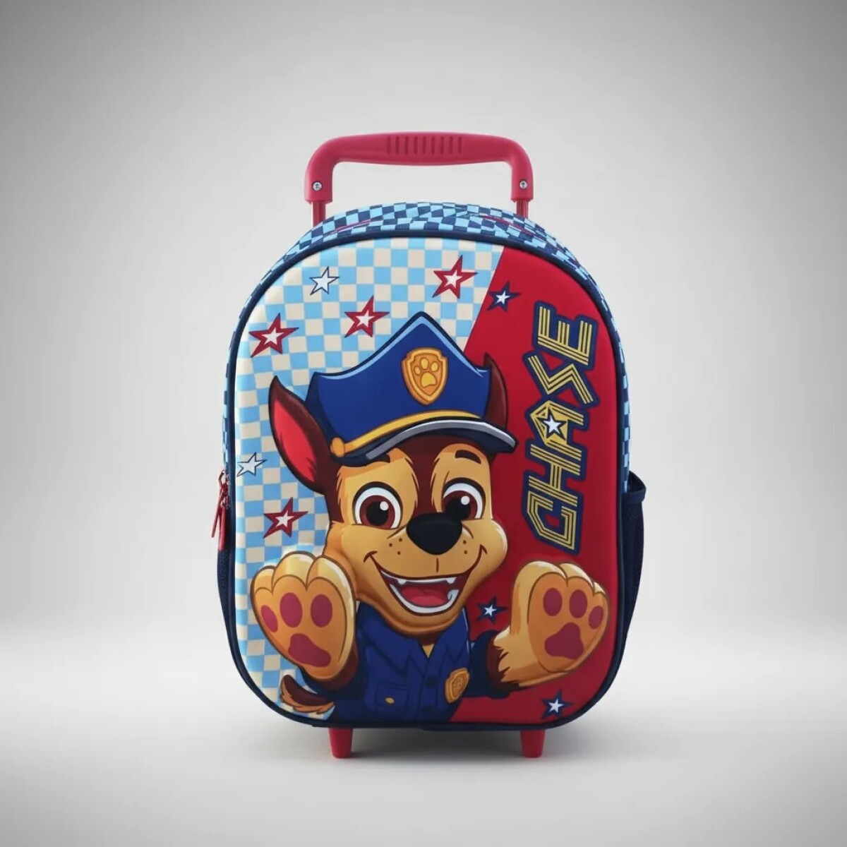Mochila Infantil Paw Patrol 3d Con Carro 30 Cm - azul 