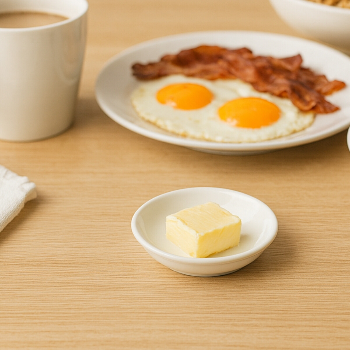 Dip Mantequillero Actualite 8,6x1.5 cm Blanco Porcelana Corona 