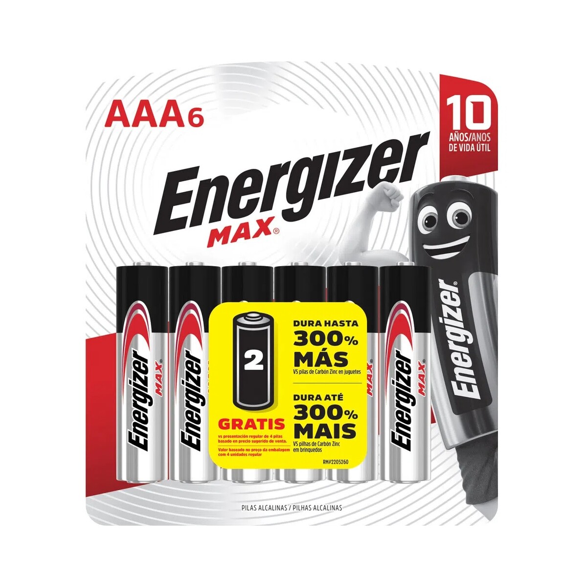 Pila Energizer Max AAA (6 unidades) 