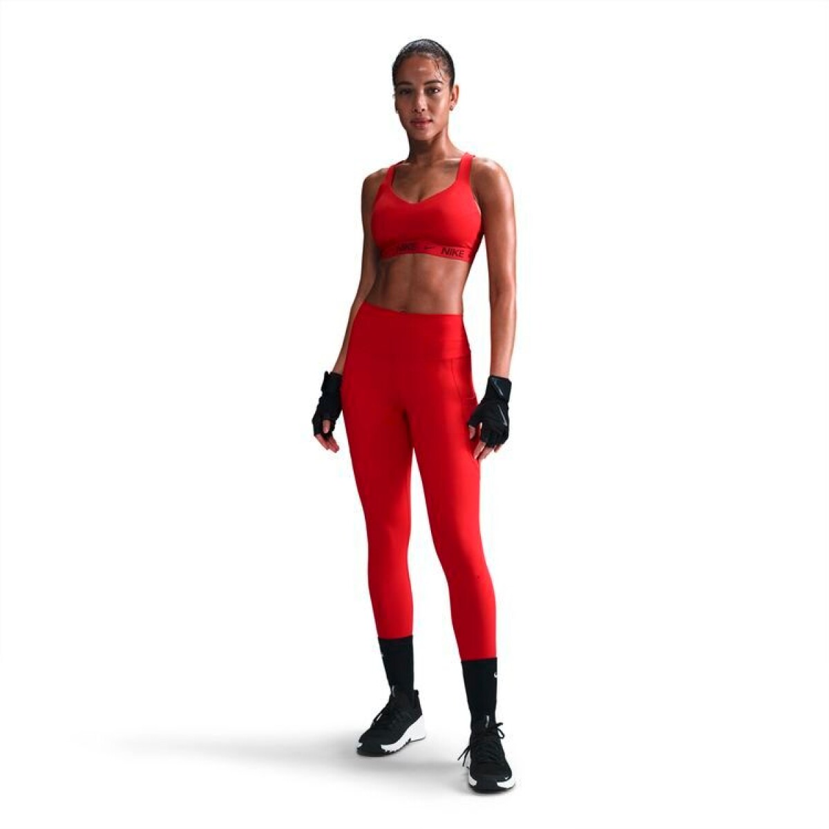 Top Nike Indy High-Support de Mujer - Rojo 