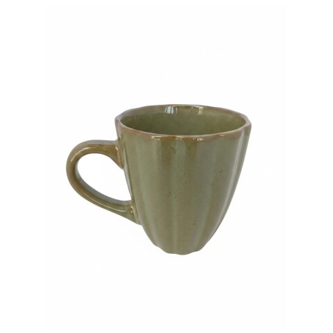 TAZA CERAMICA VERDE MUSGO 9X10.5CM Unica