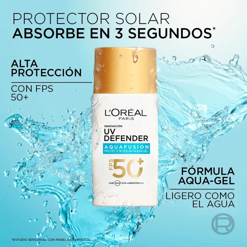 Protector Solar L'oreal Uv Defender Aqua Fusion 50 Ml. Protector Solar L'oreal Uv Defender Aqua Fusion 50 Ml.