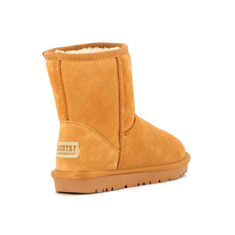 Country Pantubota T-Alto /Cuero Suede / Water-Resistant – Dama – Camel Camel