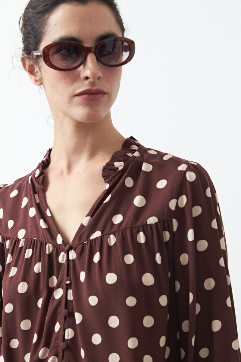CAMISA TOPACIO Chocolate