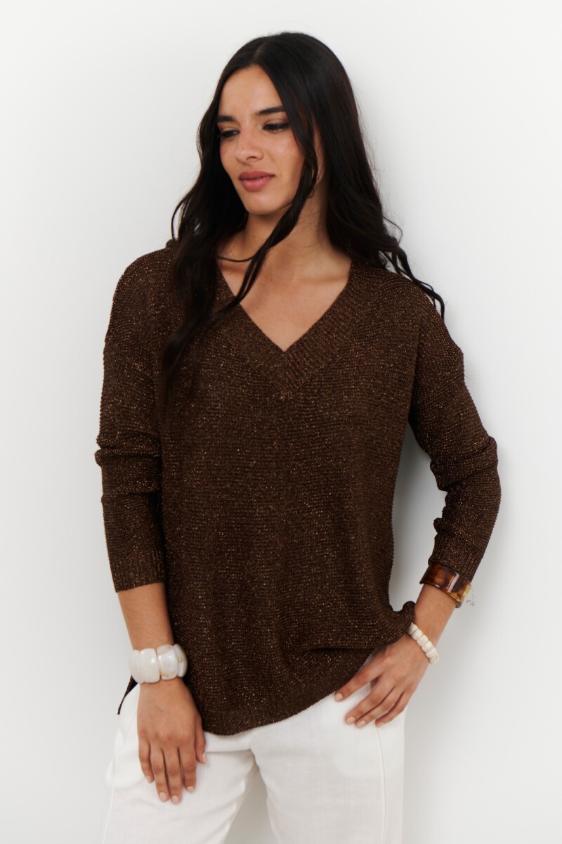 SWEATER V BLINK MARRON