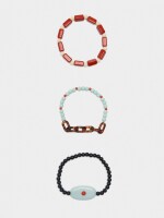 Set De Pulseras Multicolor Con Resina multicolor