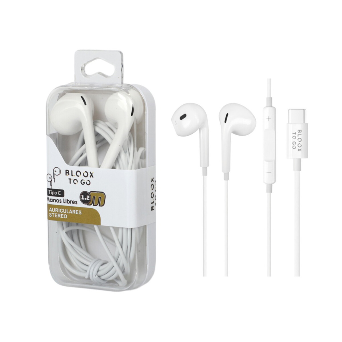 Auricular Manos Libres Bloox To Go Cableado Usb-c 