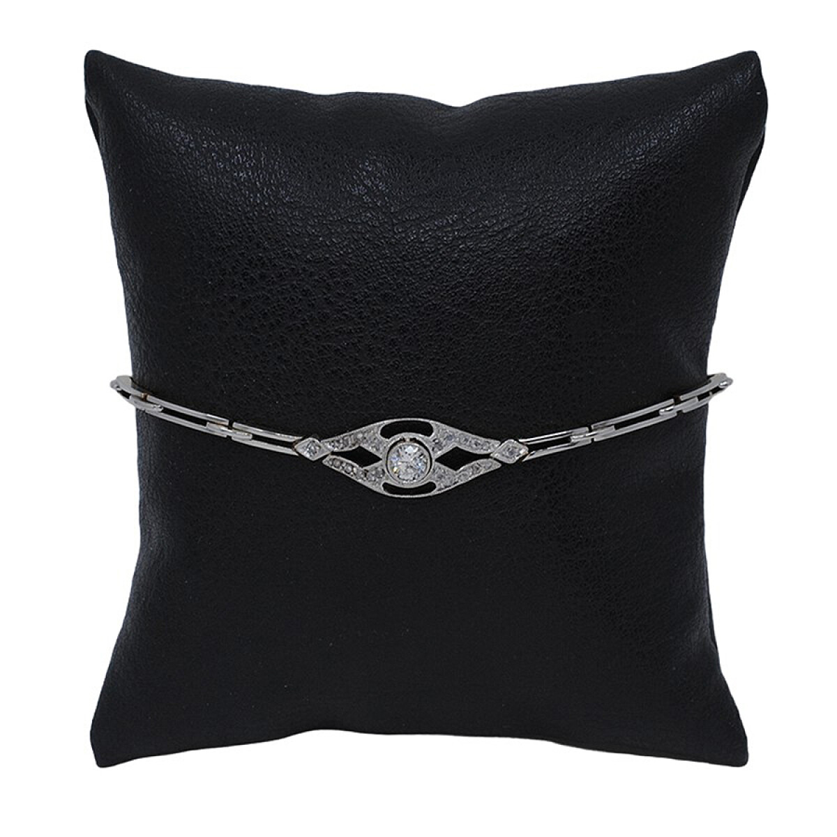 Pulsera Antigua En Oro 18K, Brillantes Y Diamantes 