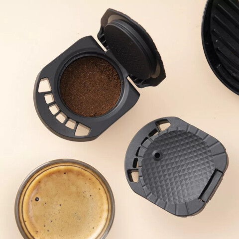 Cápsula de café reutilizable para cafetera Dolce Gusto negro