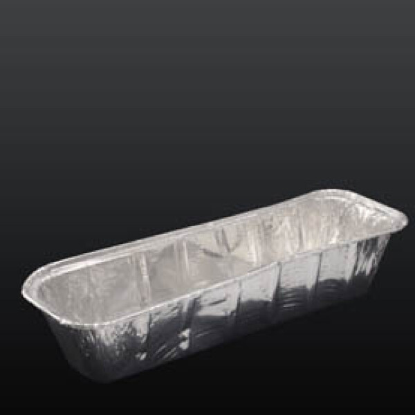 MOLDE BUDIN ALUMINIO 25X8X5.5 500 GRS CAJA X 200 UNIDADES MOLDE BUDIN ALUMINIO 25X8X5.5 500 GRS CAJA X 200 UNIDADES