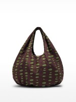 Bolso De Hombro Nylon Estampado burdeos