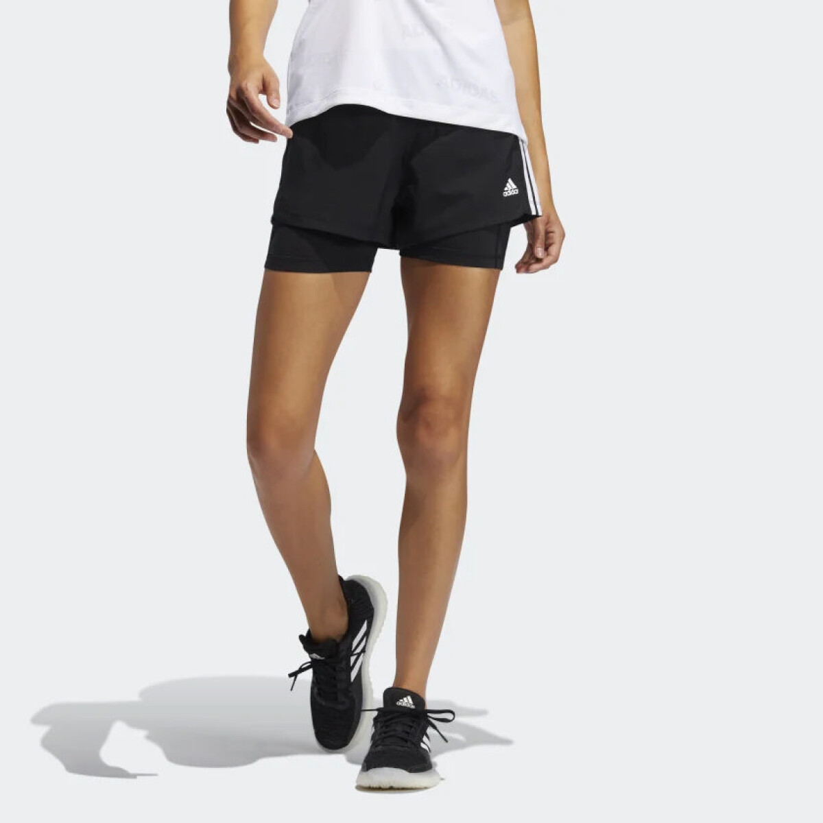 Short Adidas Pacer 3 Stripes 2 In 1 