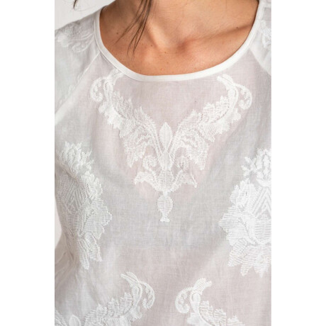 Blusa Manga Globo Crudo