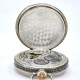 Reloj De Bolsillo En Plata Y Oro, 45,50 Mm, Escena De Caballo Y Jinete Reloj De Bolsillo En Plata Y Oro, 45,50 Mm, Escena De Caballo Y Jinete
