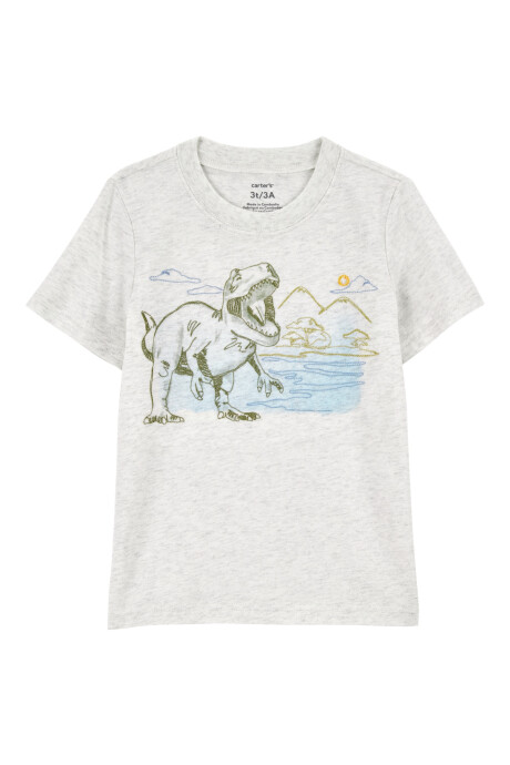Remera de algodón, manga corta, estampa dino Remera de algodón, manga corta, estampa dino