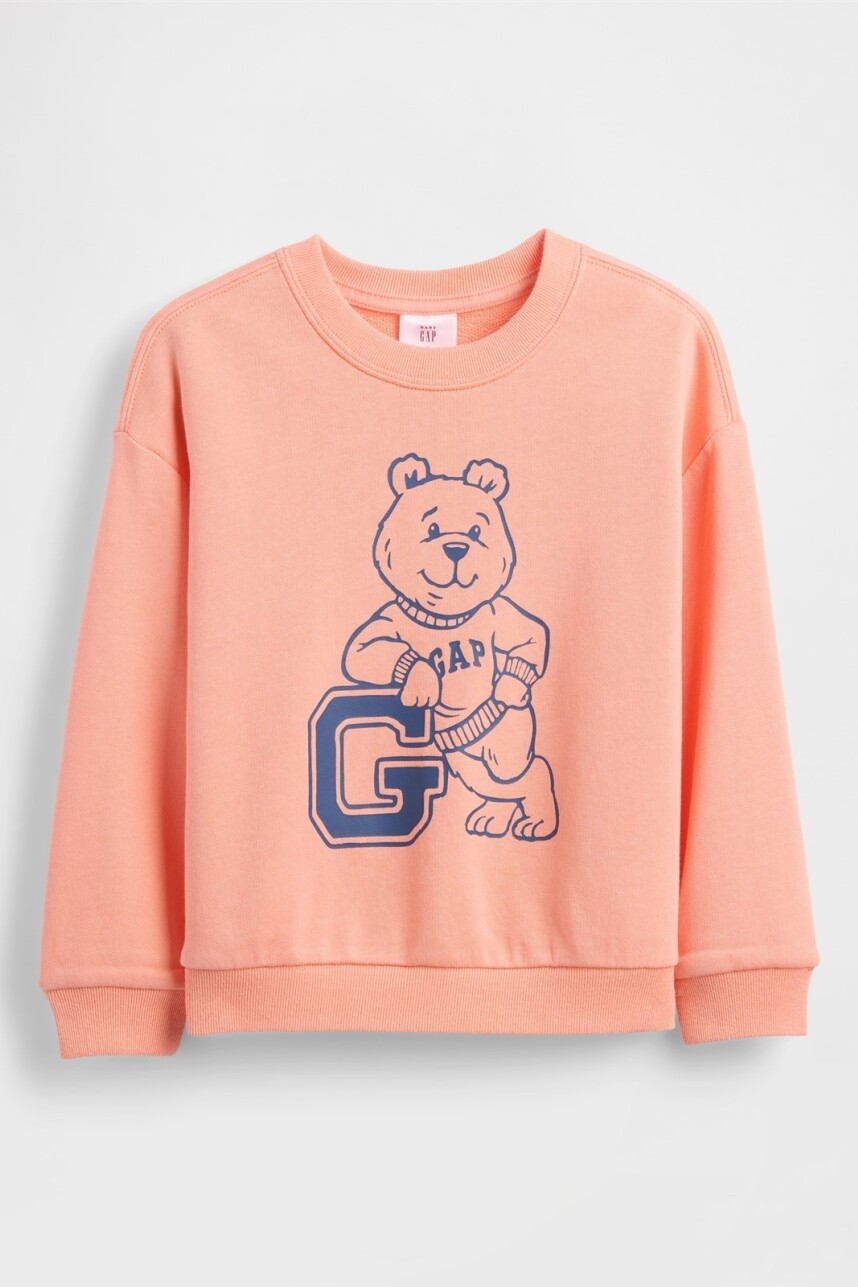 Buzo Deportivo Logo Gap Sin Felpa Toddler Niño Salmon 14-1323 Tcx