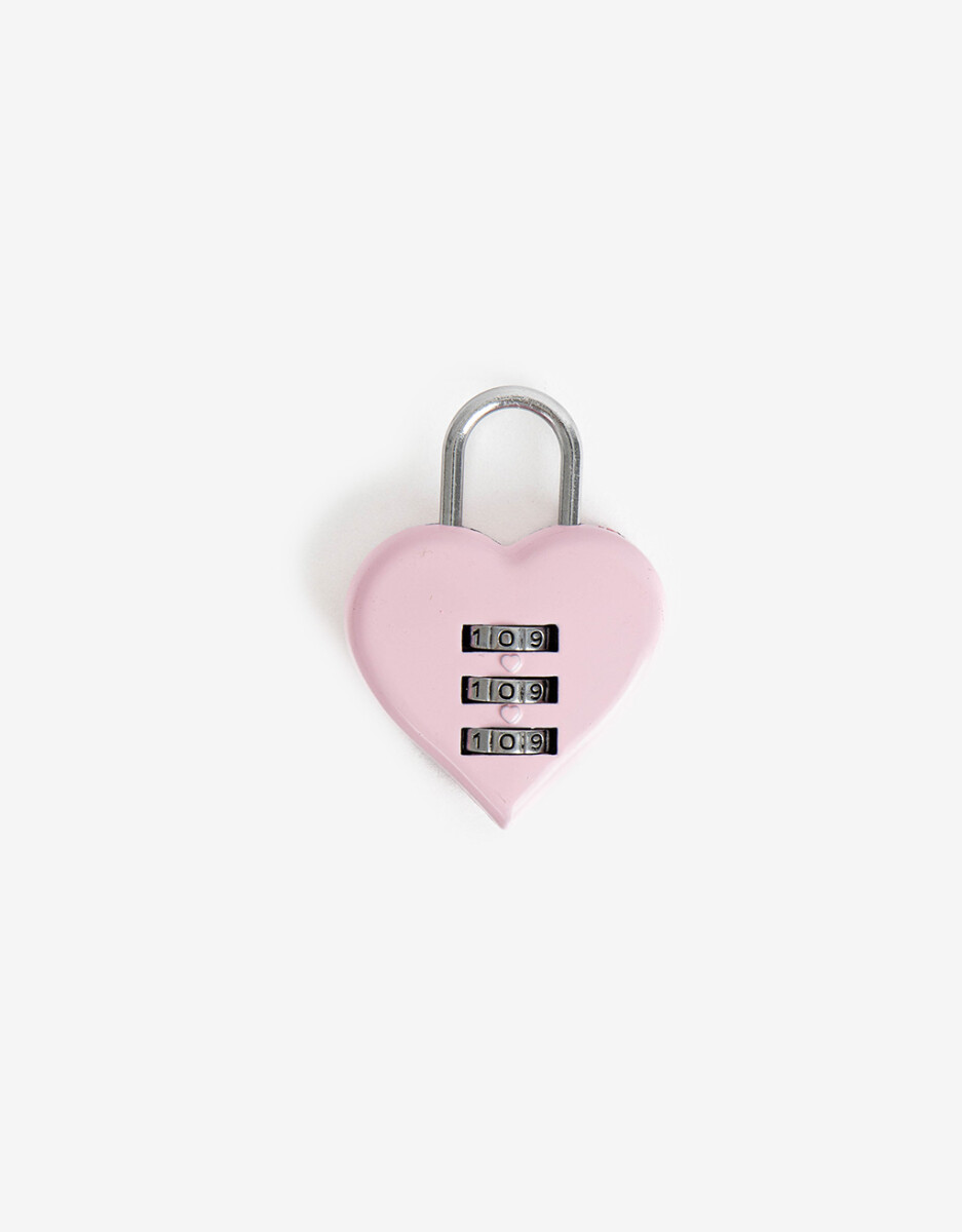 Candado Con Combinación Numérica Corazón 