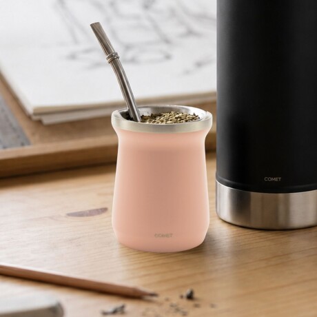 Mate Comet Amalfi 160 ml Acero Inoxidable Rosado