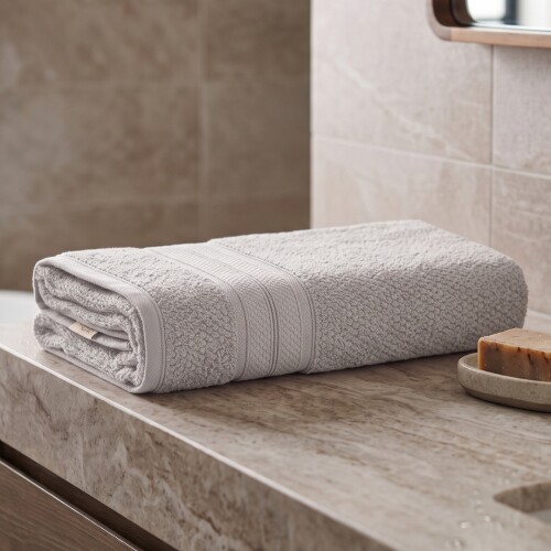 Toalla De Baño 80 x 150 Nuvia 100% Algodón - Karsten Gris
